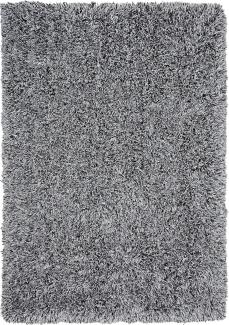 Teppich schwarz-weiß 160x230 cm Shaggy CIDE