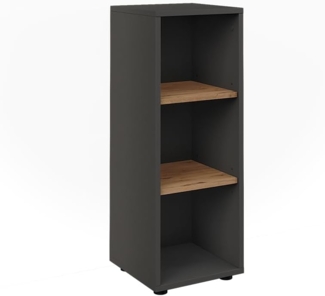 Vicco Midischrank Anthrazit/Artisan 30 x 81 cm mit 3 Ablagefächern, Irma