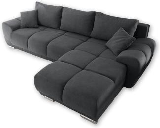 Ecksofa Couch Schlafcouch Schlafsofa Funktionssofa ausziehbar anthrazit 289 cm