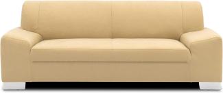 DOMO Collection Sofa Alisson, 3er Couch, 3-Sitzer, 3er Garnitur, 199 x 83 x 75 cm, Polstergarnitur in beige