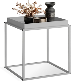 tectake Beistelltisch Cambridge (1-St, 1 tlg), Stapelbarer Beistelltisch im trendigen Retro-Look