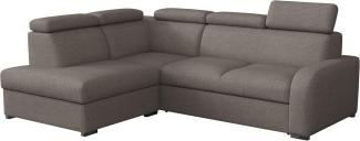 Ecksofa Apollo 2rRLXp mit Schlaffunktion und Bettkasten (Farbe: Crown 04, Seite: Links LXP+R+2R)