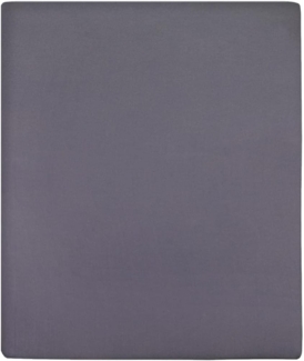 vidaXL Spannbettlaken Jersey Anthrazit 180x200 cm Baumwolle 136198