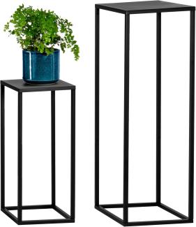 bremermann Blumenhocker Blumenhocker 2er-Set, Metall-Blumensäule, schwarz