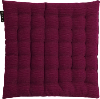 LINUM PEPPER Elegantes Sitzkissen 40x40 cm, 100% Baumwolle, Maschinenwaschbar, Burgunderrot