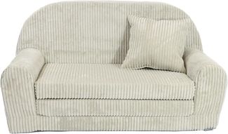 FORTISLINE Kindersofa Mini-Sofa Rosalia aus Cord – Komfort, Stil und Sicherheit für Ihr Kind, zusammenklappbar, waschbarer Bezug, keine Montage erforderlich