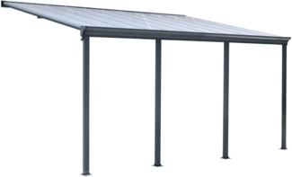 osoltus Terrassendach XXL 600cm Veranda Anbau TerrassenÃ¼berdachung anthrazit