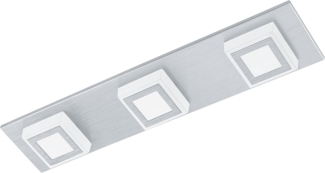 Eglo 94507 Wandleuchte/Deckenleuchte LED MASIANO alu-gebürstet, LED max. 3X3,3W