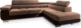 Masseno Ecksofa SELVA mit Schlaffunktion L-Form, Sofa mit Bettkasten