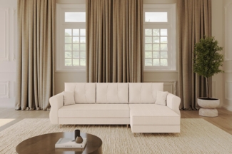 ALTDECOR Ecksofa APOL-L, Couch mit Schlaffunktion, Stauraum Wohnlandschaft Funktionsecke, Corner Sofa Bett Eckcouch Couch L-Form Schlafcouch Ausziehbar