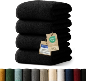 Blumtal Handtücher Premium Set, weich und saugstark in 50x100 cm, Frottee (4-St), in Premium Qualität 500 g/m²aus 100% Baumwolle