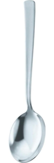 RÖSLE Vorlege-Gemüselöffel VS 600, Hochwertiger Schöpflöffel aus Edelstahl 18/10 zum Servieren von Beilagen, Servierbesteck-Serie, hochglänzend, spülmaschinengeeignet, 23. 5x5. 6x2. 8 cm