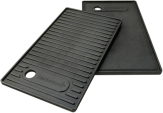 Barbecook Universal-Grillplatte aus emailliertem Gusseisen, Grillzubehör, schwarz, für Brahma 42,7 x 2 x 24 cm