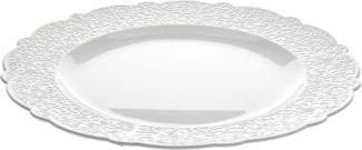 Alessi Dressed Platte rund Porzellan Weiss, 2 x 35. 5 x 33 cm