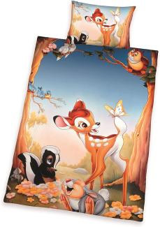 Baby Bettwäsche Disney Bambi und Klopfer 100 x 135 cm 100% Baumwolle