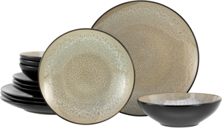 Malmö Beige, Tellerset 12-tlg (mo)