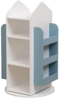 HOME DELUXE Kinderregal drehbar JUNA - 60 x 60 cm Blau