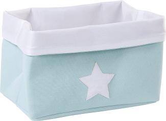 CHILDHOME Aufbewahrungs Korb Mint Star 32x20x20cm