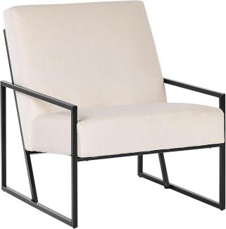 Sessel DELARY Samtstoff Helles Beige