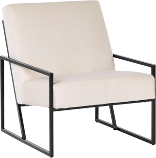 Sessel DELARY Samtstoff Helles Beige