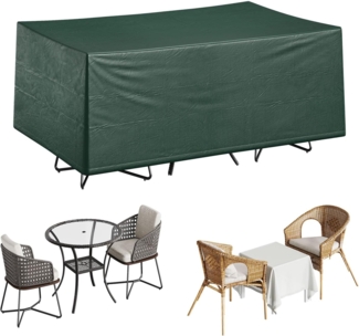 WOLTU Garten Schutzhülle Gewebeplane abdeckplane gartenmöbel für gartentisch Abdeckhaube PE 180 x 120 x 70 cm Grün GZ1229gn