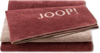 JOOP Melange Doubleface Wohndecke|150x200 cm| Rouge-Chateau