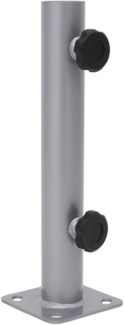 vidaXL Sonnenschirmständer für Ø32/34/38 mm Mast Silbern Stahl 4003372