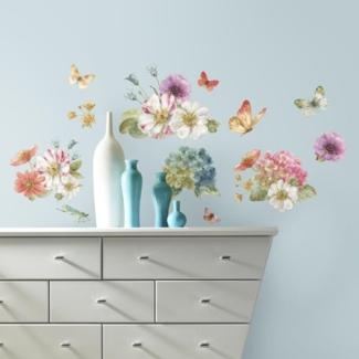 RoomMates® Wandsticker Garten Blumen - Lisa Audit