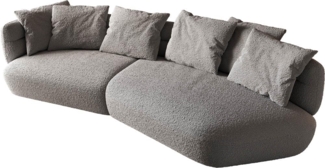 Sofa Roya 320x140 cm Bouclé Silbergrau