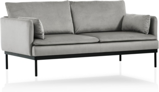 Traumnacht Lyon Sofa 2-Sitzer im modernen Loft Design, grau, produziert nach deutschem Qualitätsstandard, leichter Aufbau