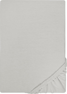 Castell Jersey-Stretch-Spannbetttuch 0077113, sturmgrau, 1x 90x190 cm - 100x200 cm