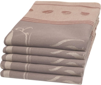 ZOLLNER Geschirrtuch, (Spar-Set, 5-tlg), 50 x 70 cm, 100% Baumwolle, vom Hotelwäschespezialisten