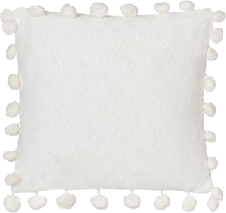 Kissen 2er Set Ohne Muster JASMINE 45 x 45 cm Weiß