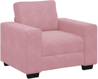 vidaXL Sessel Rosa 60 cm Samt 4105250