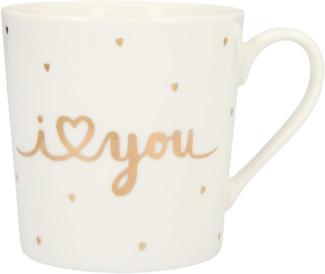 Depesche Porzellan Becher mit Sprüchen und Buchstaben