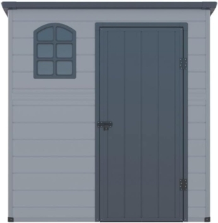 Vente-unique - Gartenhaus Gerätehaus - 2,12 m² - Kunstharz - Anthrazit - NERIO