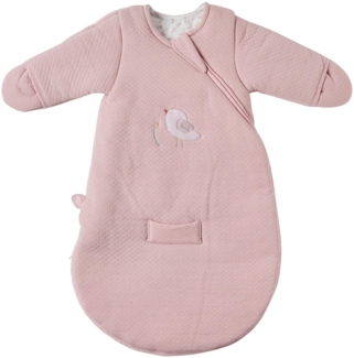 Nattou Babyschlafsack für Herbst und Winter aus Baumwolle, Mit Fäustlingen, TOG 2. 5, Ca. 60 cm, 0 - 3 Monate, Alice und Pomme, Rosa