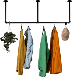 RSR Hangers Kleiderstange Garderobe Industrial Deckenmontage Schwarz Garderobenstange Lovis