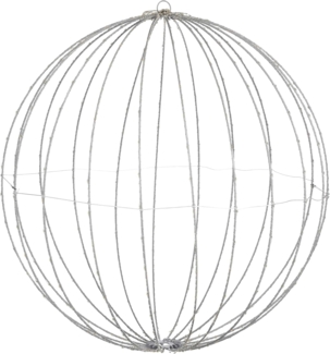 edelman LED Kugelleuchte Luca Lighting LED warmweiß Metall schwarz, LED fest integriert, Timer