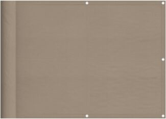 Balkon-Sichtschutz Taupe 75x700 cm 100 % Polyester-Oxford