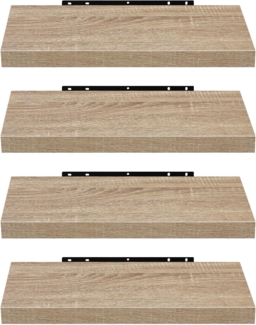 EUGAD Wandregal, 4-tlg, Holz Board Modern in verschiedenen Farben Größen