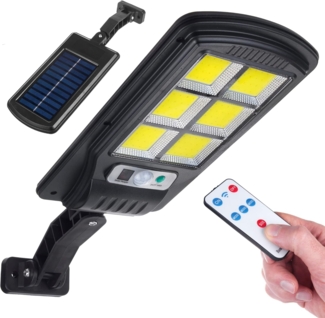 Maclean LED Solarleuchte MCE446, Kaltweiß, Solar Straßenlampe mit Bewegungs- und Dämmerungssensor
