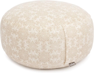 bodhi Meditationskissen Meditationskissen RONDO, 32 x 20 cm Madurai, ecru, Kapok