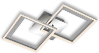 Briloner Leuchten Deckenleuchte FRAME, 2-Flammig, LED fest integriert