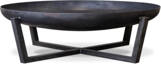 SOUK ONE Feuerschale Madrid 100 cm, Feuerschale - Feuerstelle für den Garten, Funkenschutz, Terrasse und Balkon, Feuertonne und Feuerkorb (Ø 100cm Madrid)