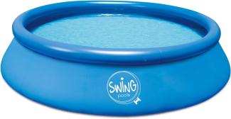 Ambientehome Quick Up Easy Aufstellpool, blau, 244x244x76 cm, 2388 L, 26007