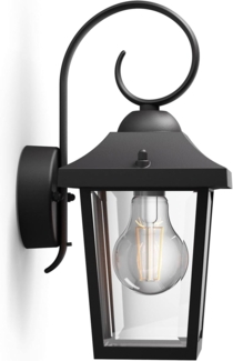 Philips Buzzard wall lantern black 1x60W 230V