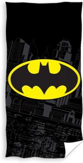 strandtuch Batman 70 x 140 cm Baumwolle schwarz