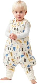 Duomiaomiao Schlafsack mit füßen, ganzjahres, 100% Baumwolle Schlafsack Baby, 1.5 Tog, Schlafsack mit Beinen für Jungen und Mädchen
