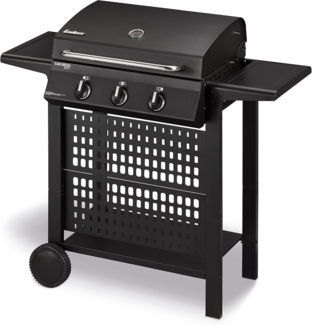 Enders Gasgrill SAN DIEGO NEXT 3, 3 Brenner aus Edelstahl, mit Grillthermometer, kleiner, Camping, Edelstahlrost, Balkon Gas Grill,stabile Seitenablagen#80166